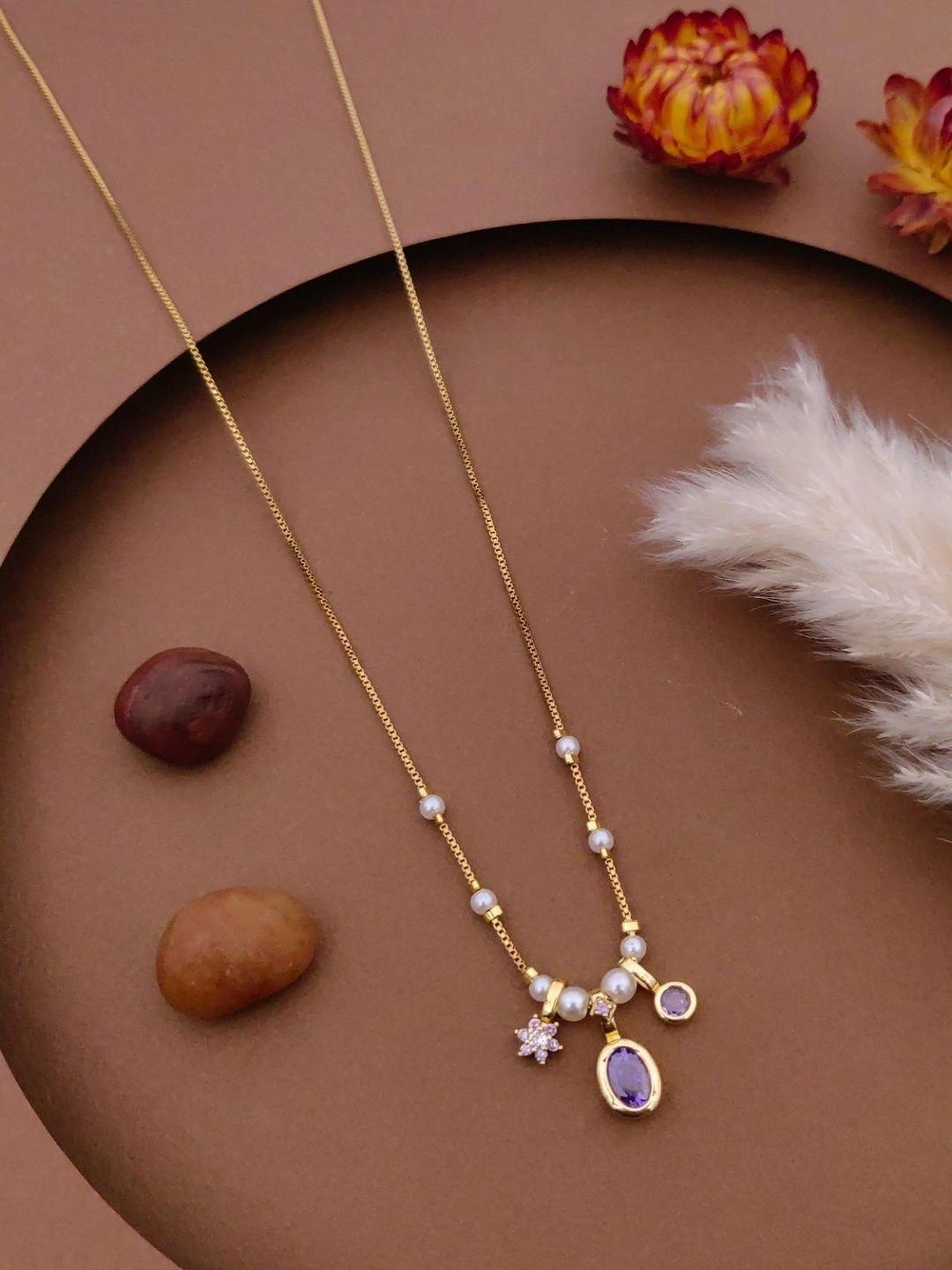 DressBerry Brass Gold-Plated Layered Necklace