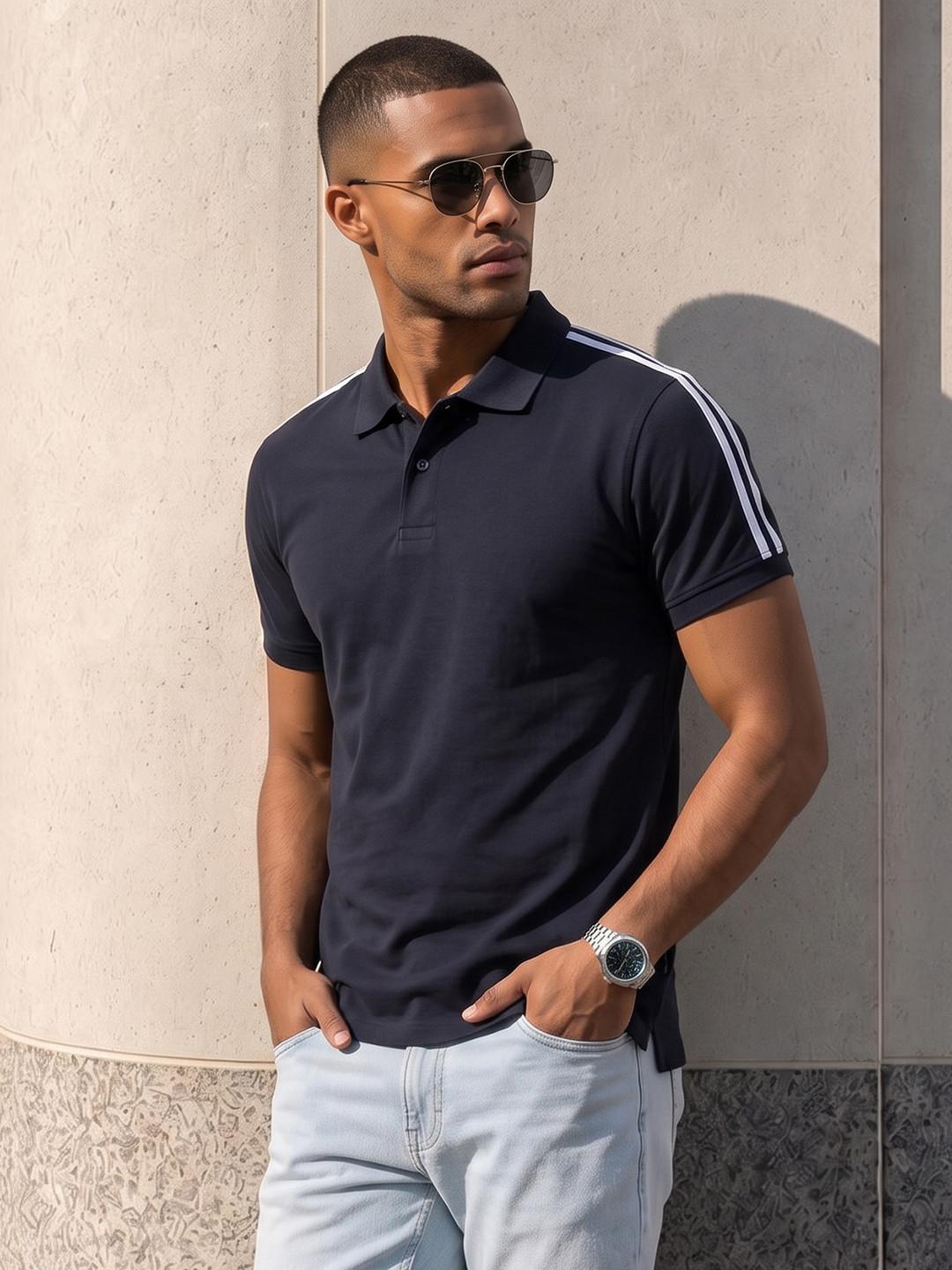 The Roadster Life Co. Polo Collar Pure Cotton T-shirt