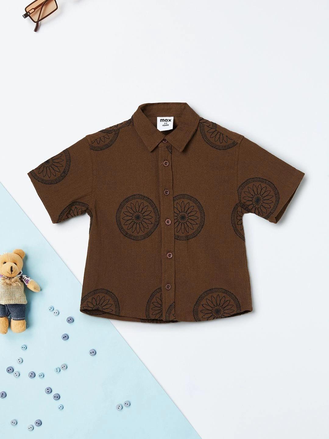 max Boys Floral Printed Casual Shirt