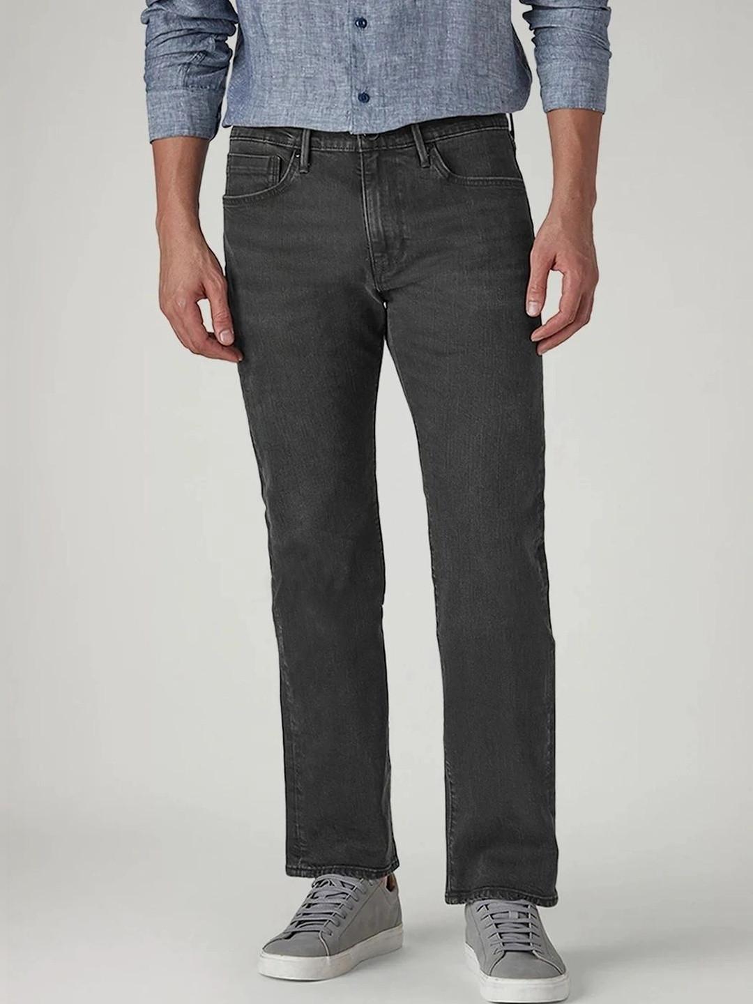 Levis Men Classic Straight Fit Mid-Rise Light Fade Stretchable Jeans