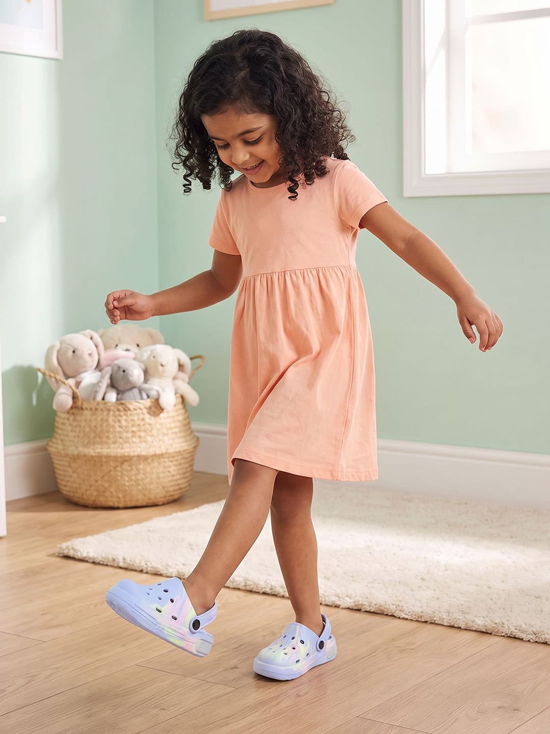 Mothercare Girls Printed Clogs