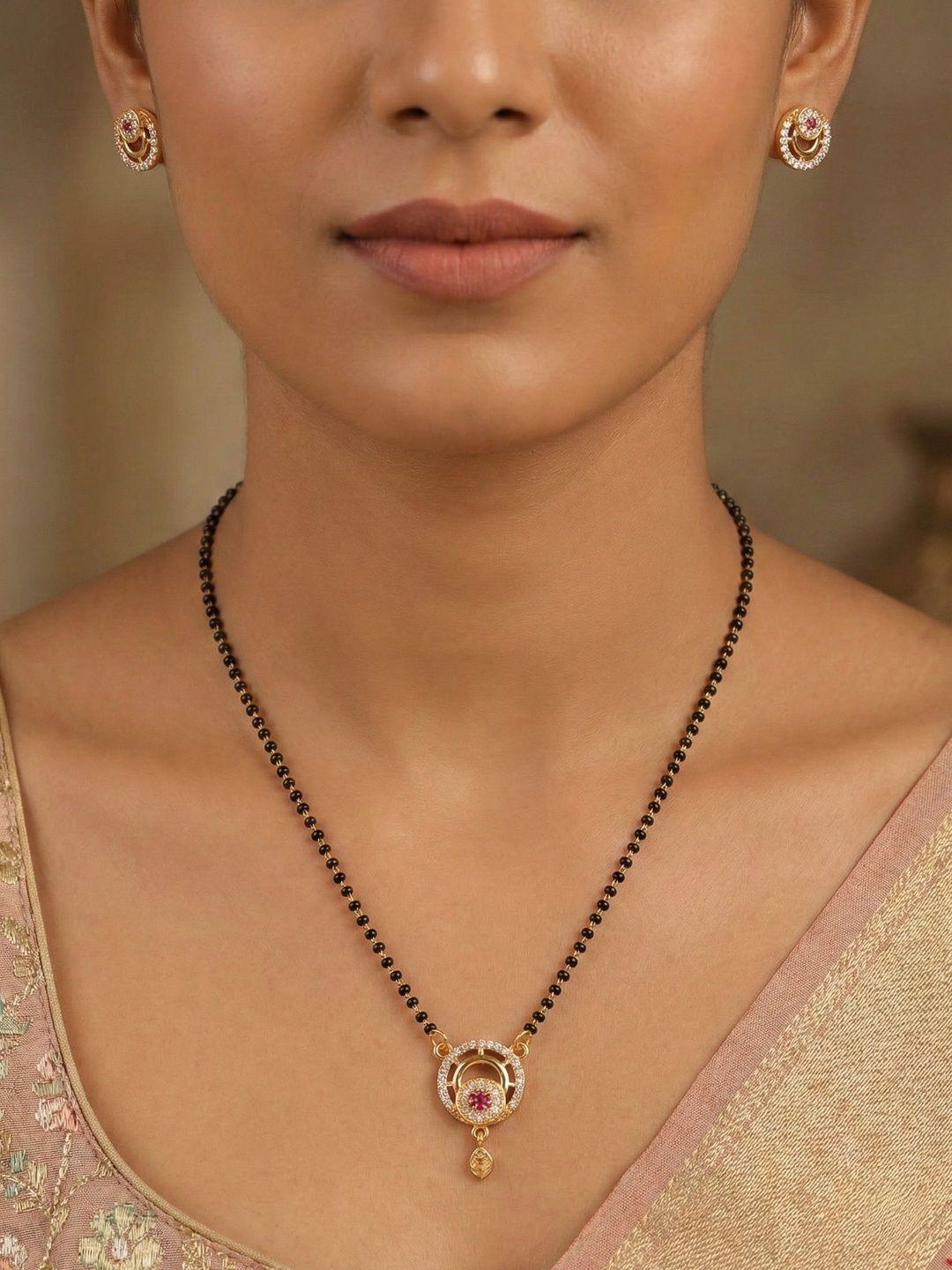 BELWICK Gold-Plated Zircon Mangalsutra