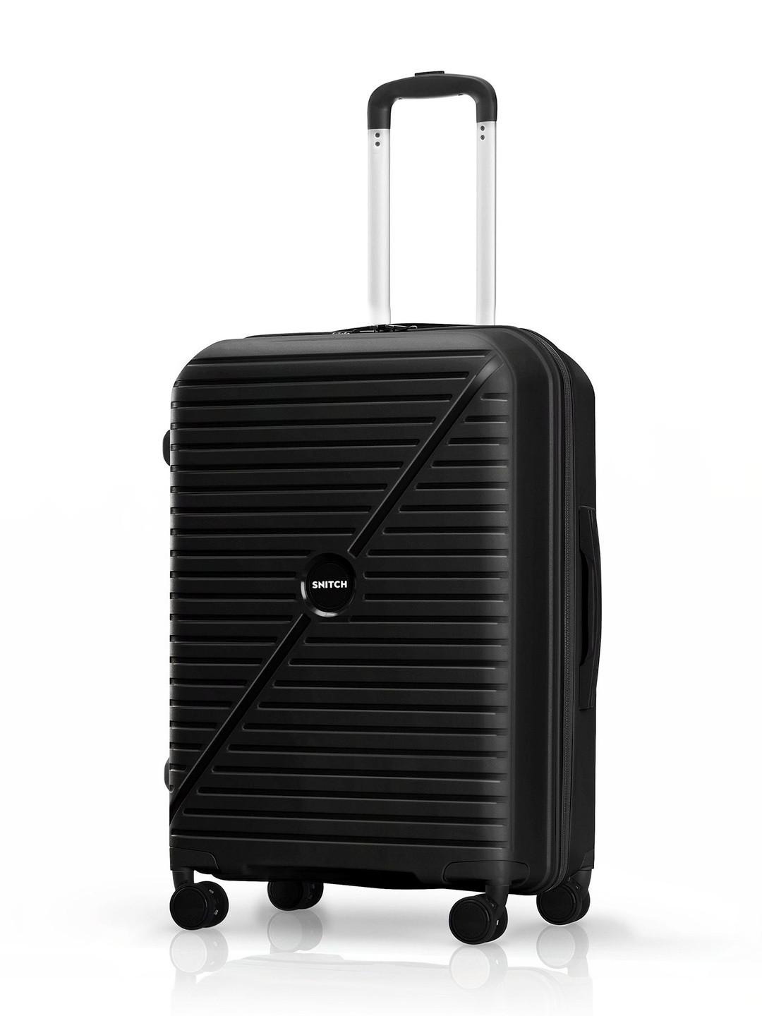 Snitch Textured Hard Sided Medium Trolley Bag - 77 L