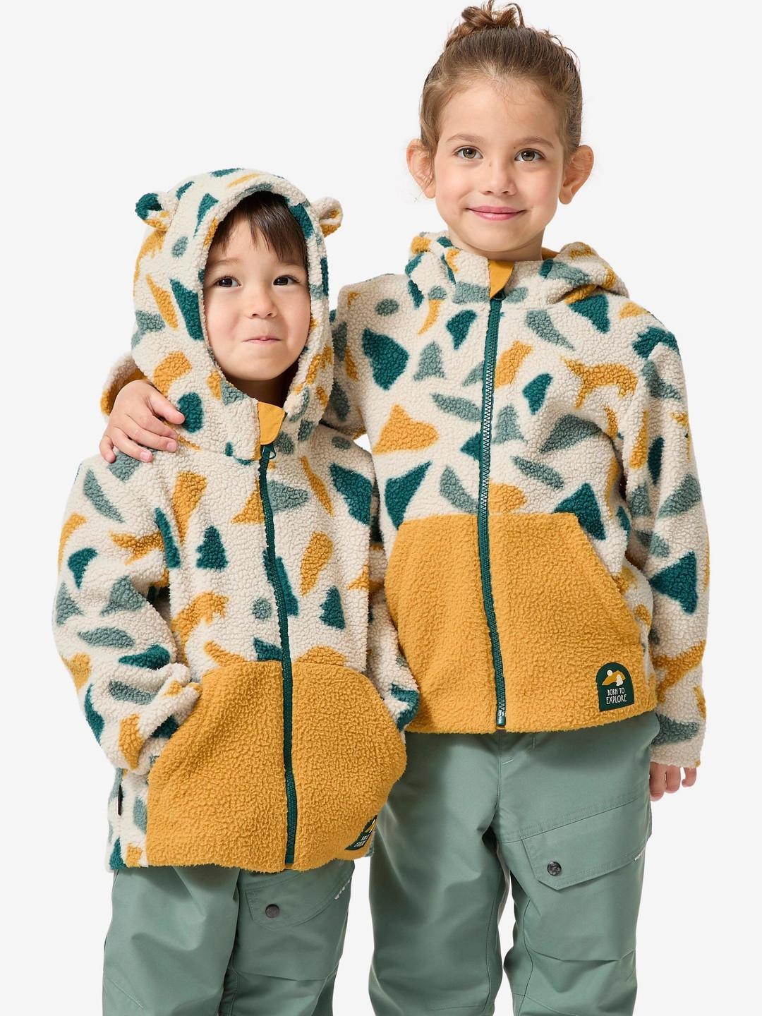 Decathlon Boys Geometric Lightweight Puffer Jacket
