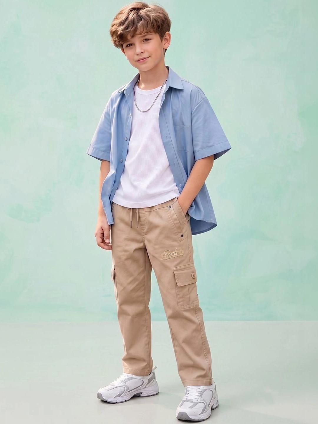 BAESD Boys Regular Fit Mid-Rise Jeans
