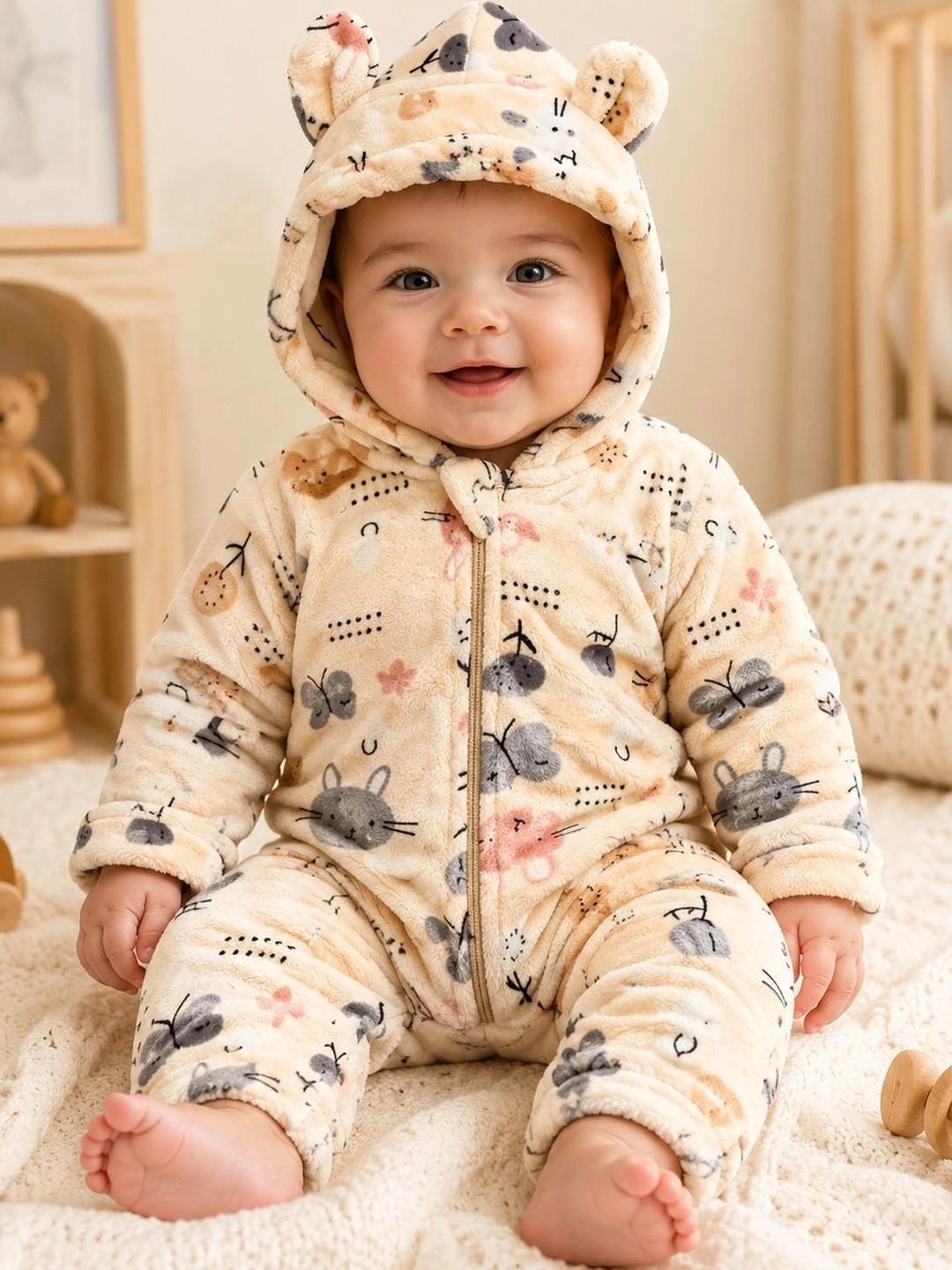 BabyZone Infants Printed Rompers