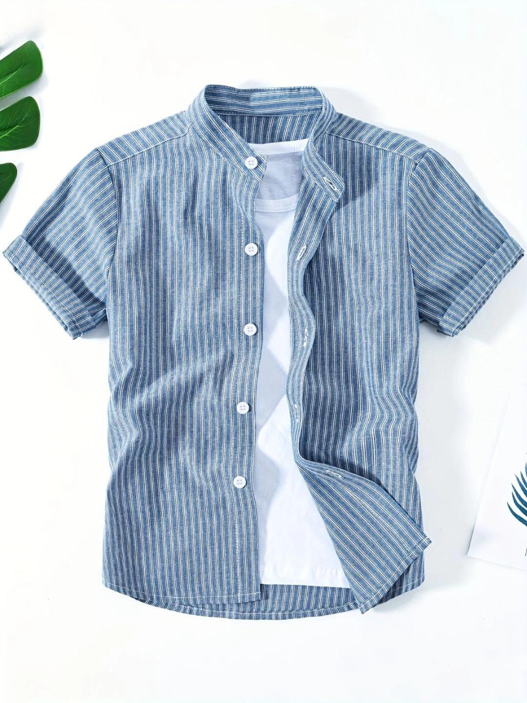YK Boys Striped Casual Shirt