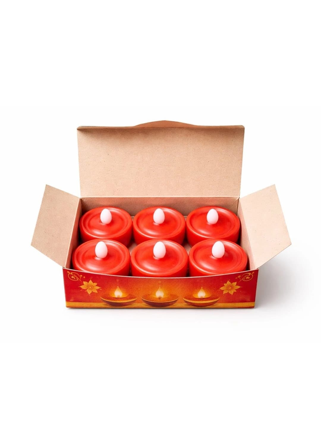 Coku White & Yellow 6 pieces Tea Light Candle