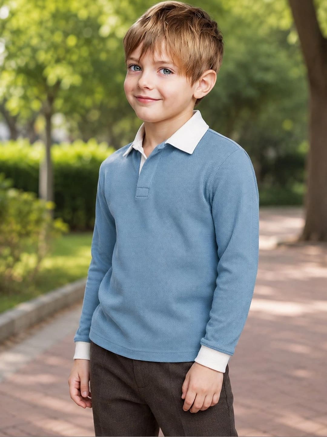 Friskers Boys Polo Collar T-shirt