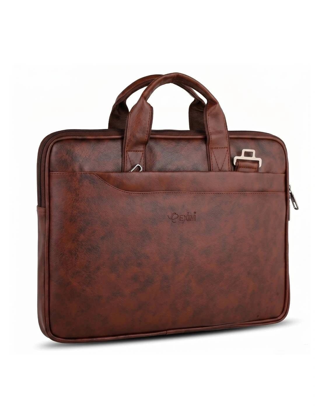 EXIM Unisex Textured Laptop Bag