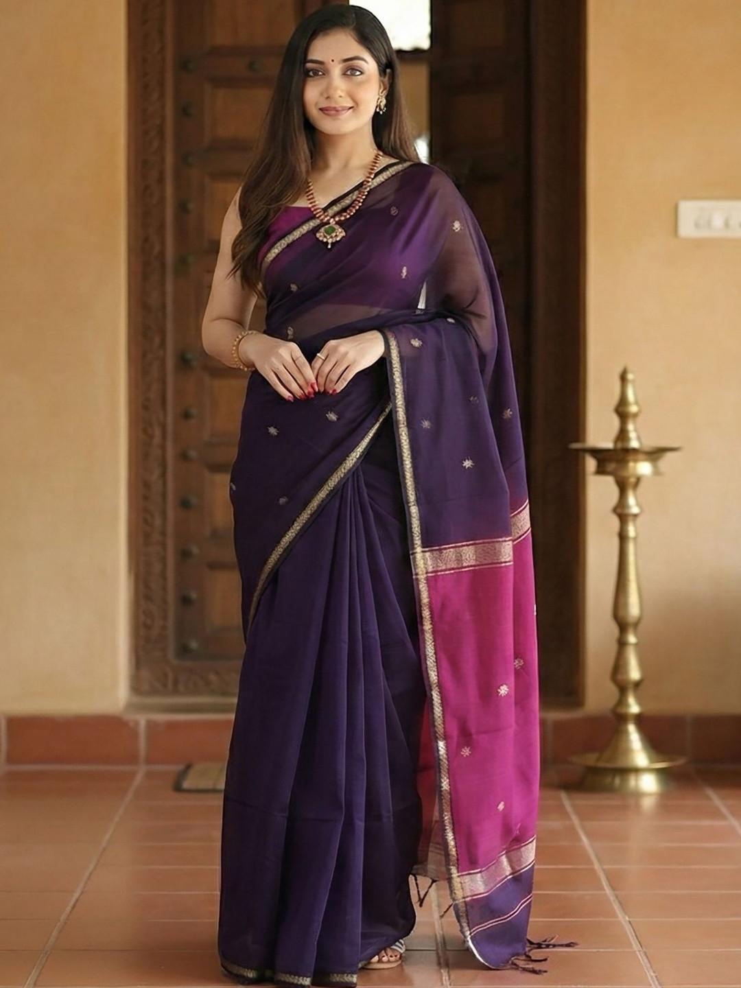 KALINI Woven Design Zari Kanjeevaram Saree