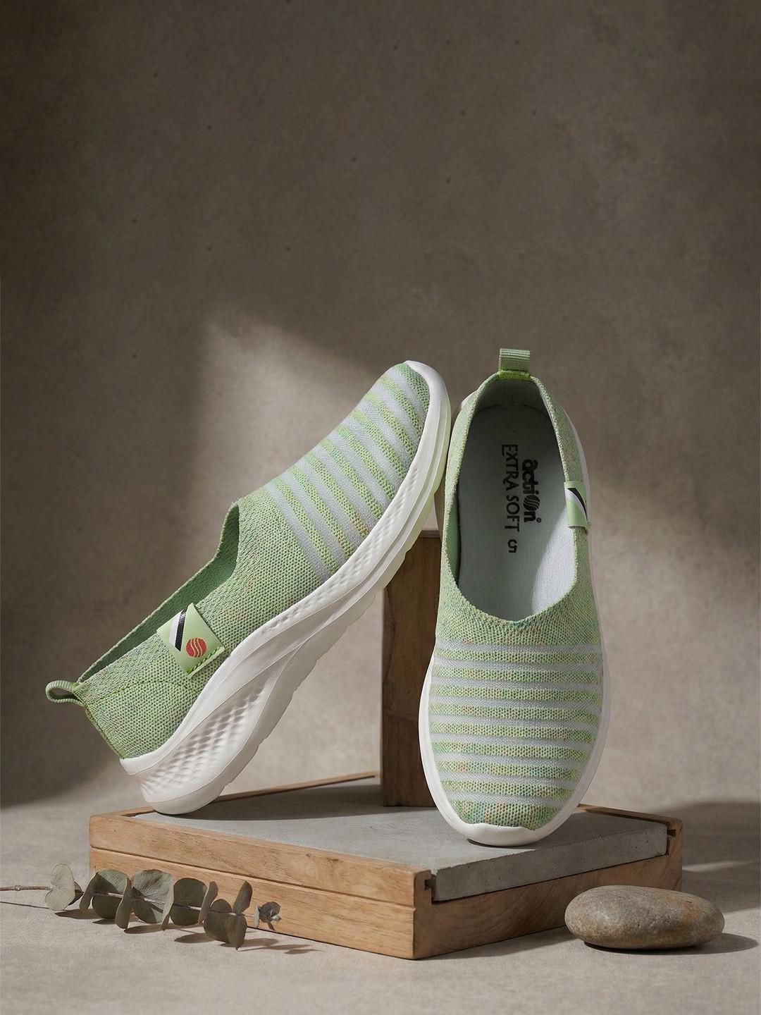 Action Women Striped Slip-On Sneakers