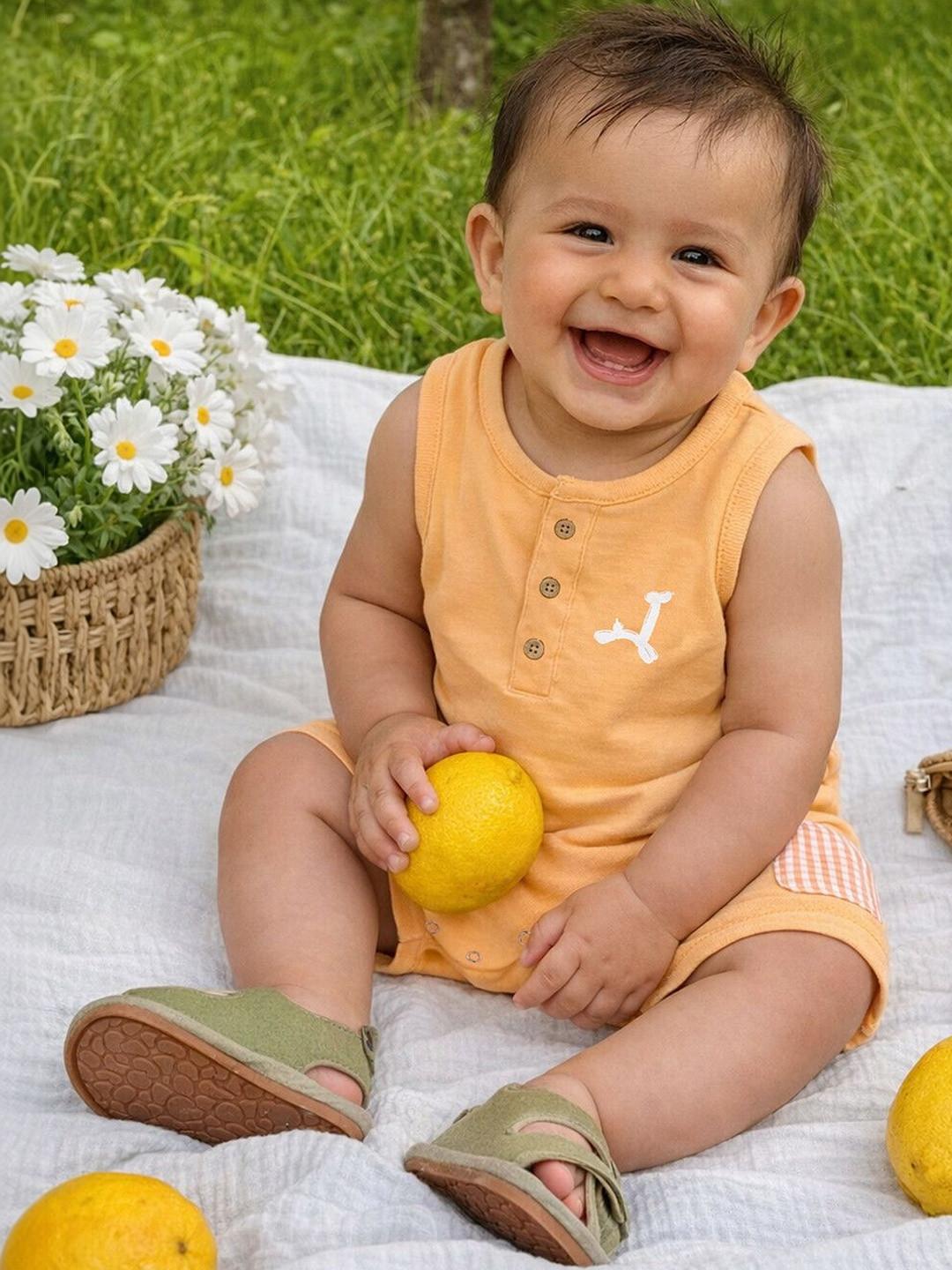 Somersault Infant Boys Cotton Rompers