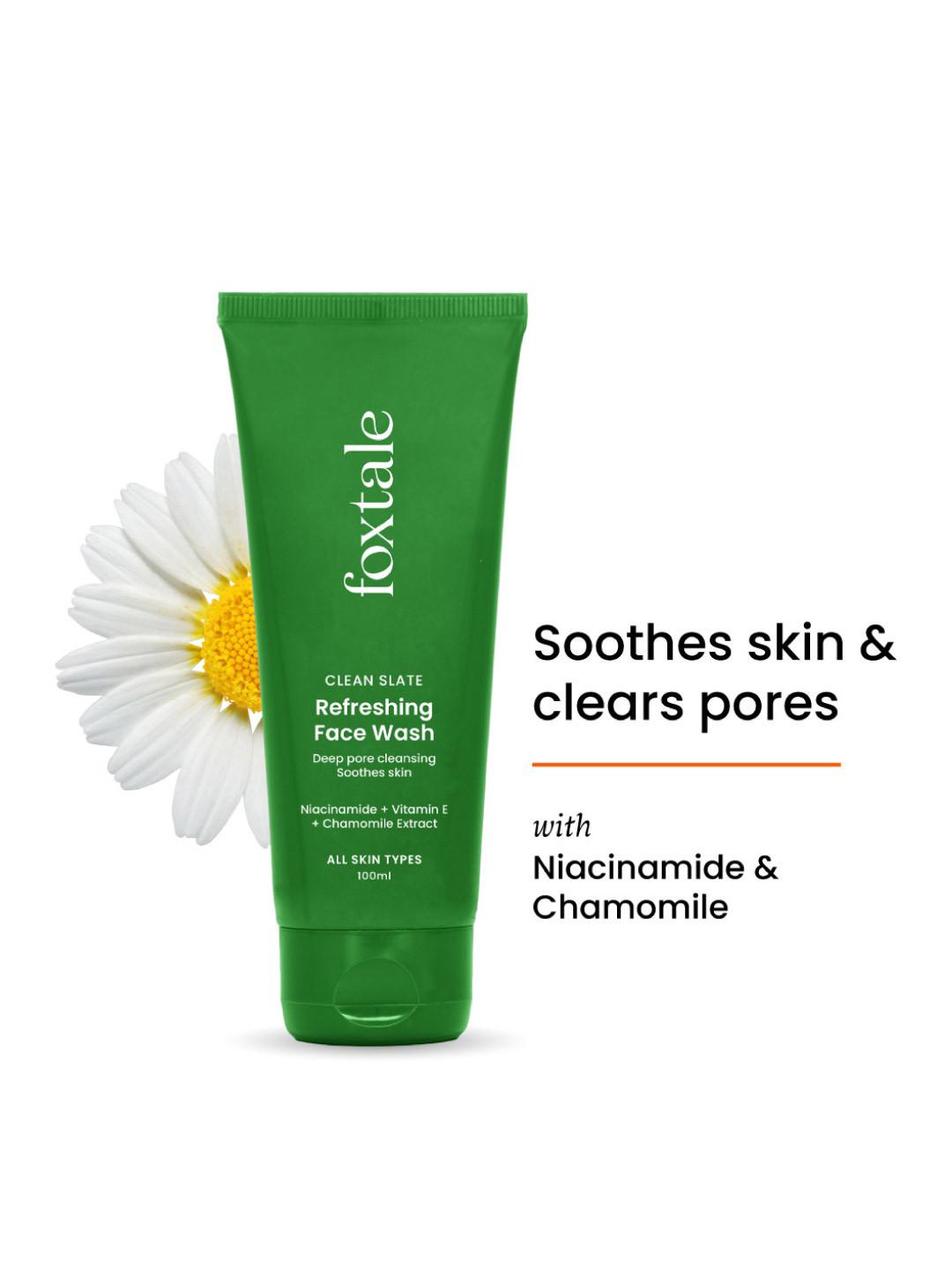 FoxTale Refreshing Face Wash with Niacinamide & Vit E | Clear Smooth Skin- 100ml