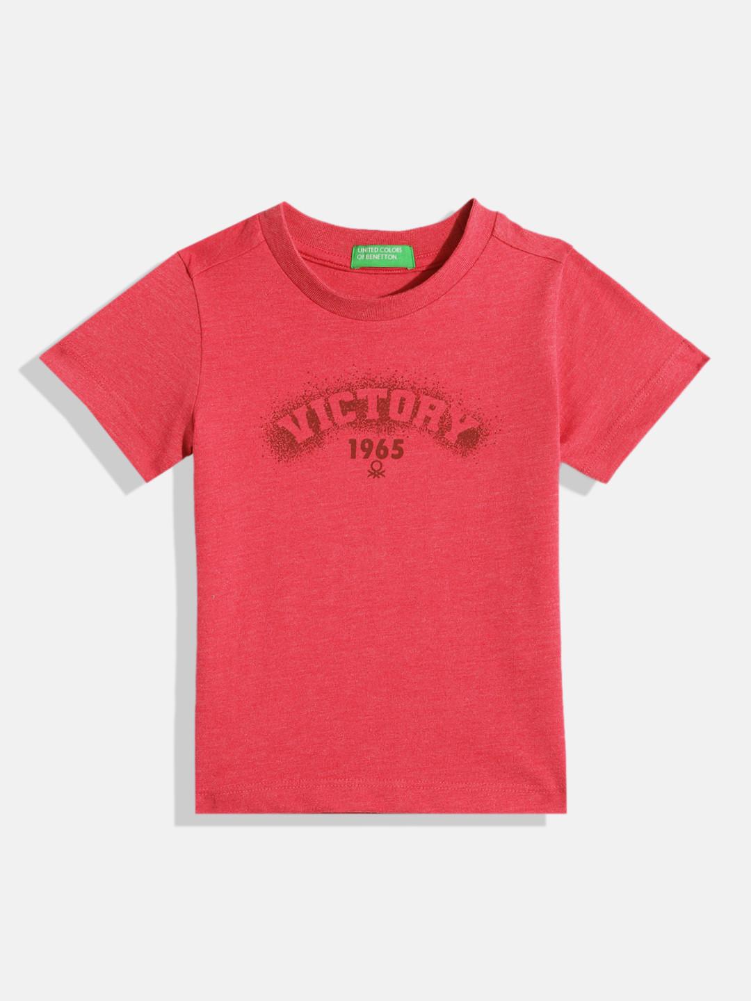 United Colors of Benetton Boys Typography Printed T-shirt