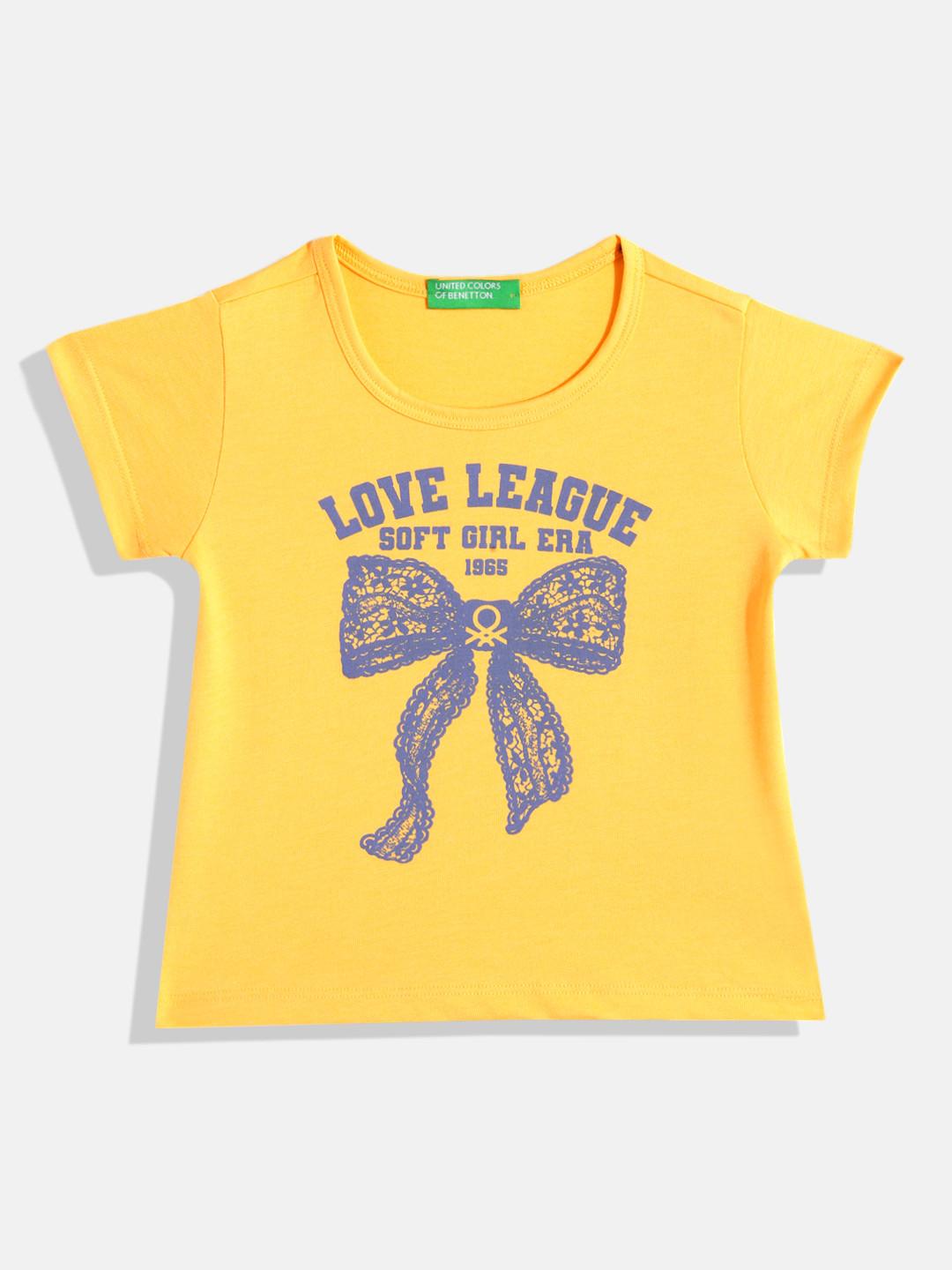 United Colors of Benetton Girls Printed T-shirt