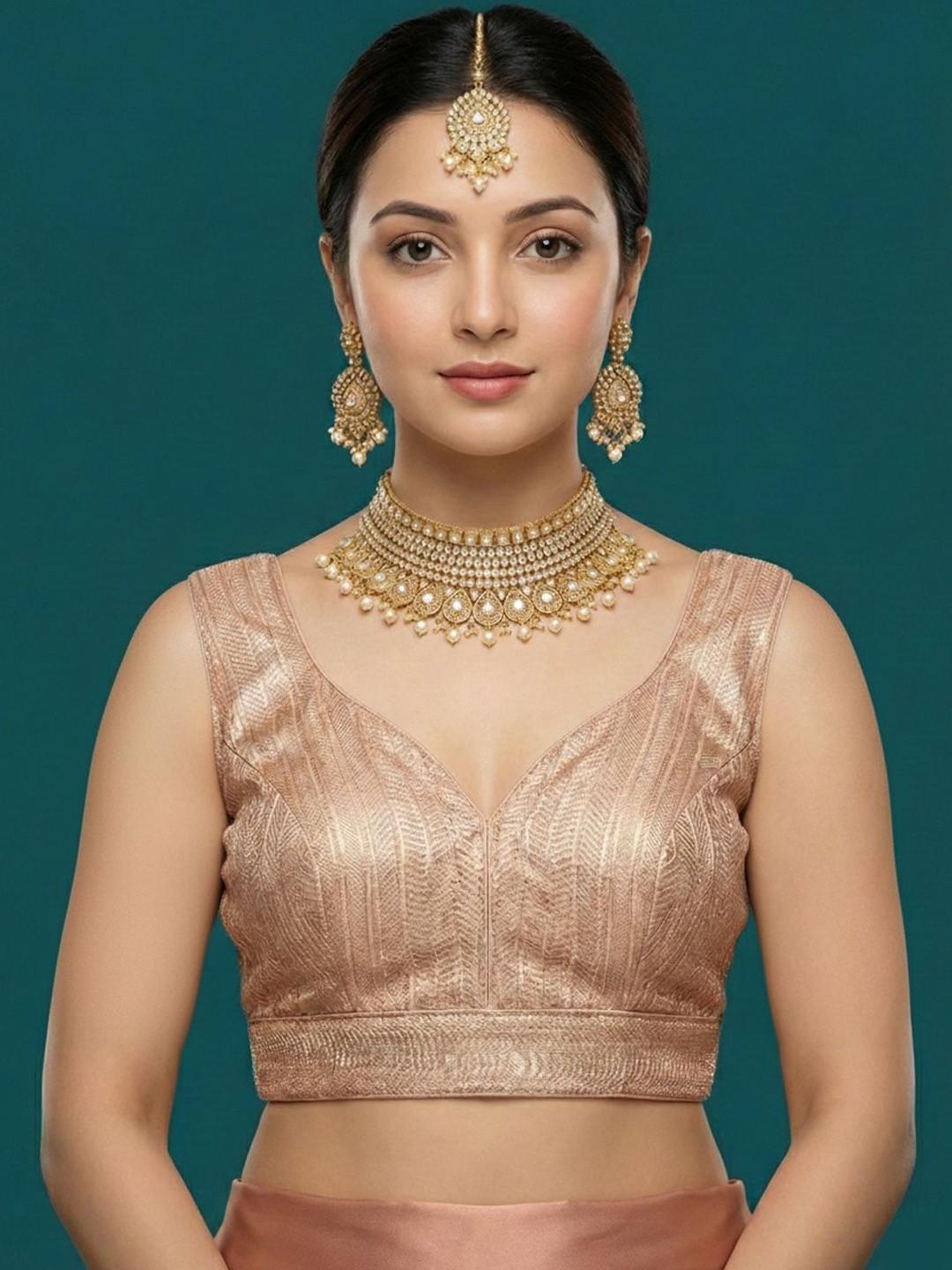 Niraha Silk Blend Woven Design Zari Saree Blouse