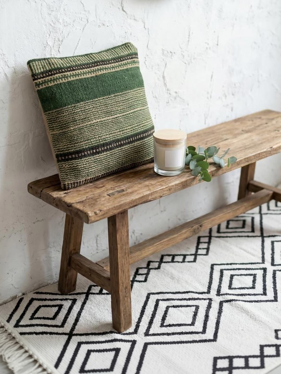 SANSKRUTIHOMES Green self Design Cotton Square Cushion Covers
