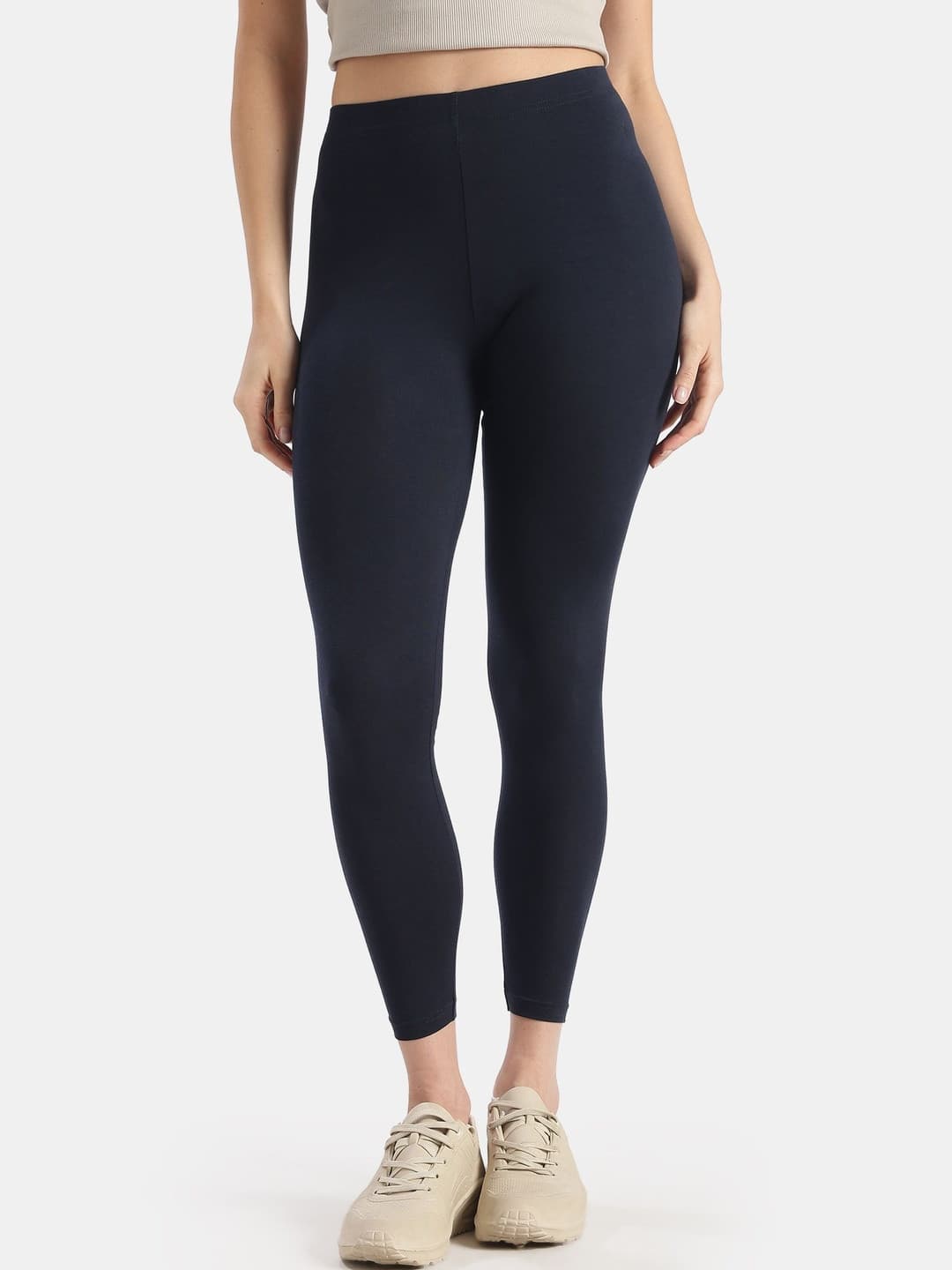 Jockey Super Combed Cotton Slim Fit Leggings with Ultrasoft Waistband -AW87