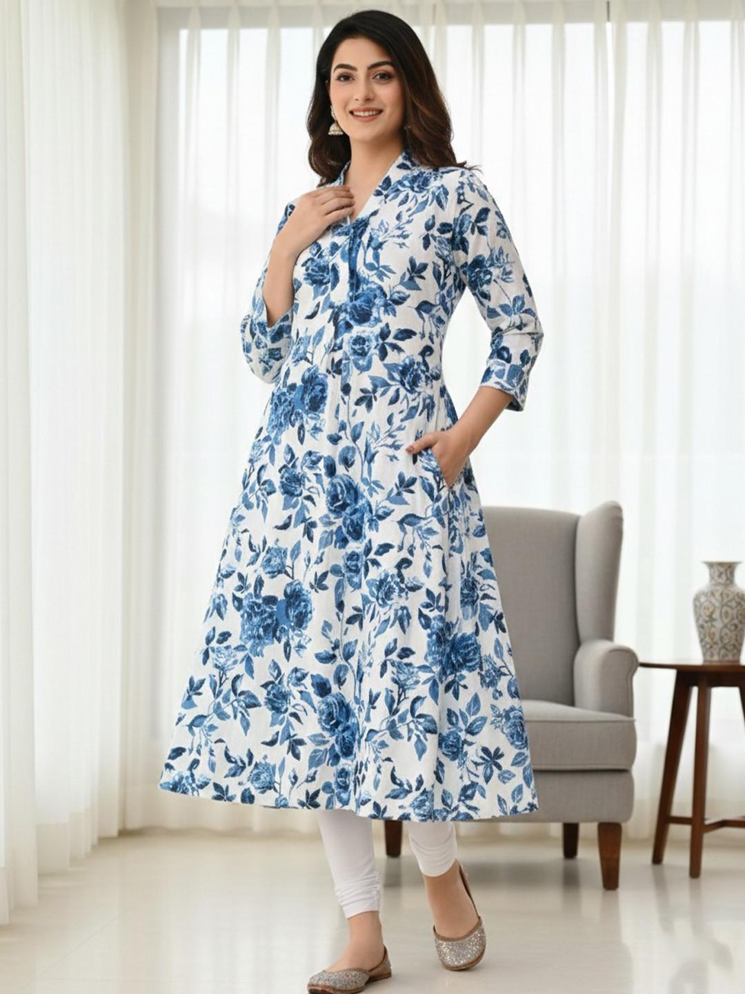 Chaukas Women Floral Printed Floral Kurta
