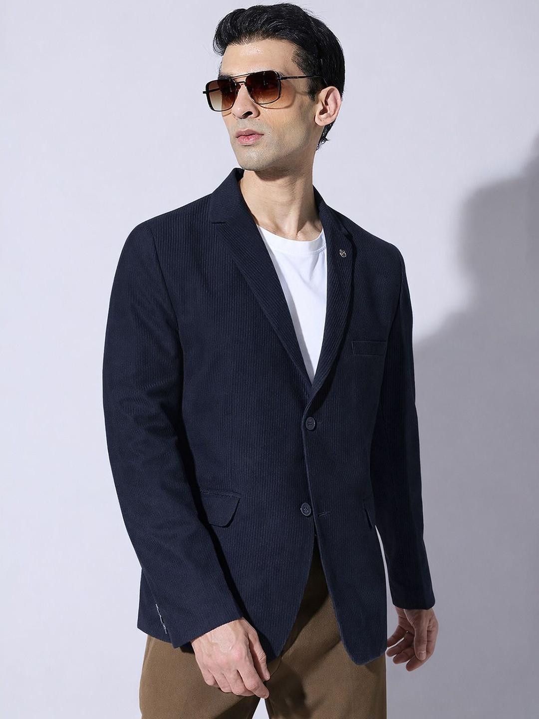 SHOWOFFFF Notched Lapel Single-Breasted Formal Blazers