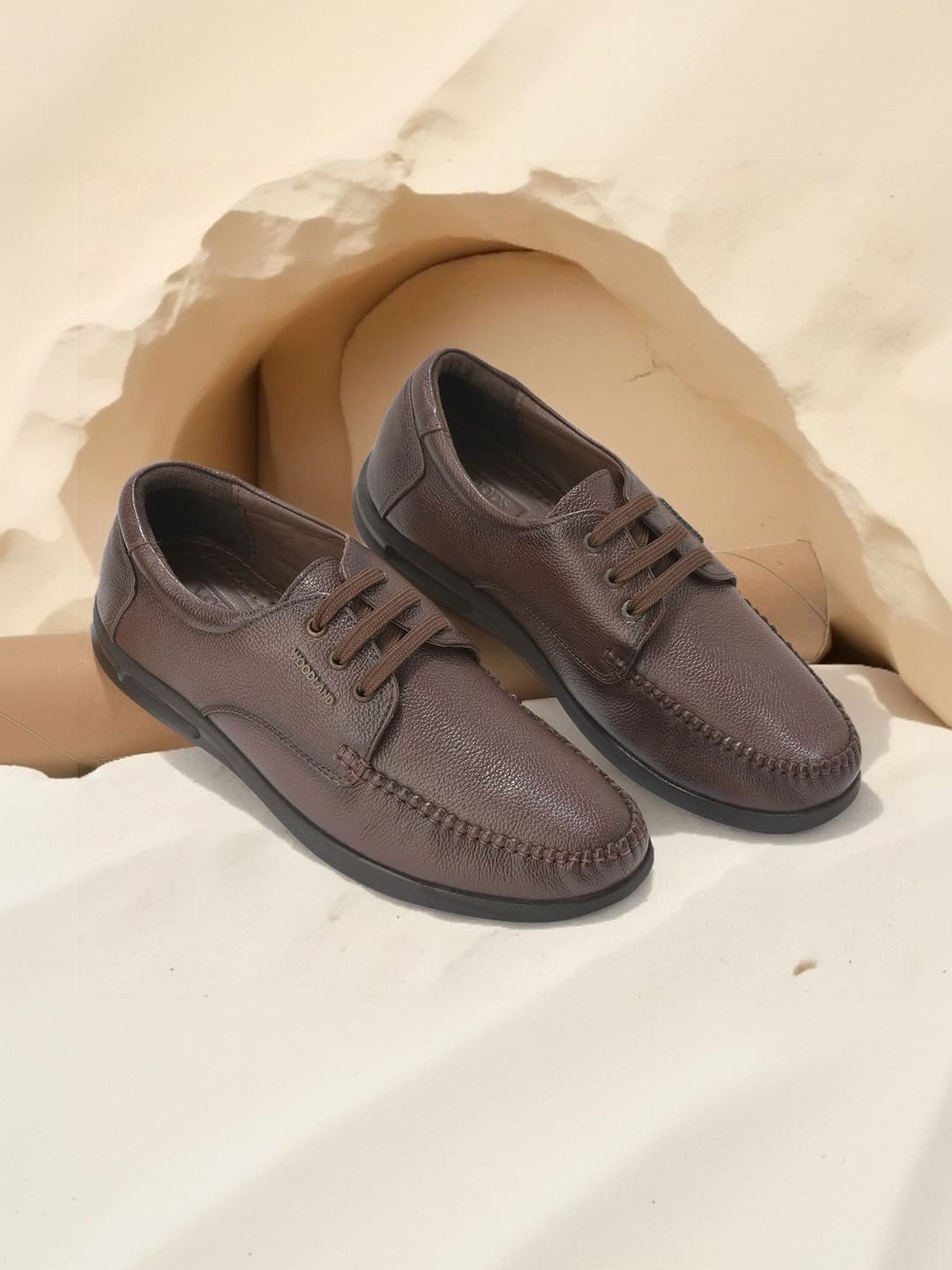 Woodland Men Leather Formal Derbys