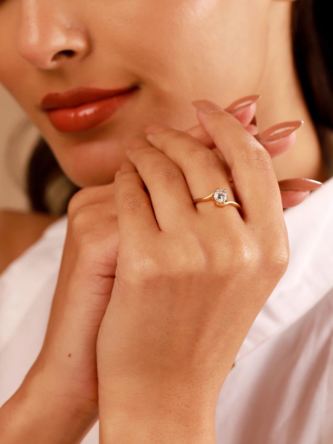ValentineaEUs Day Forever Yours Classic Solitaire Ring
