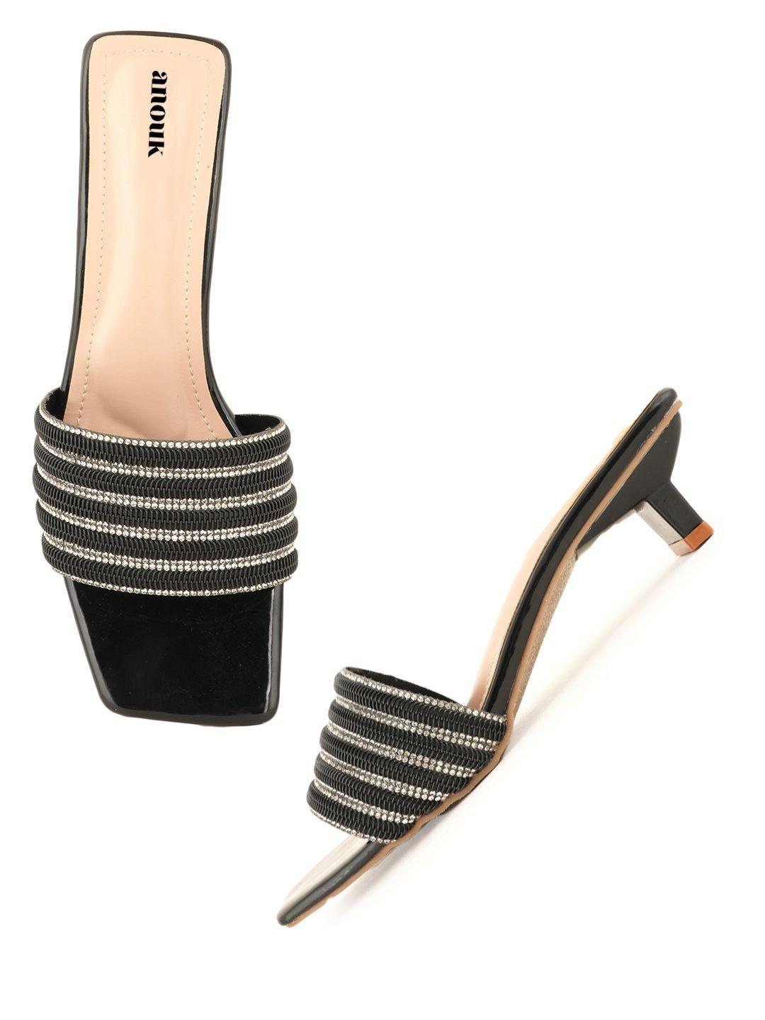 Anouk Embellished Party Kitten Mules