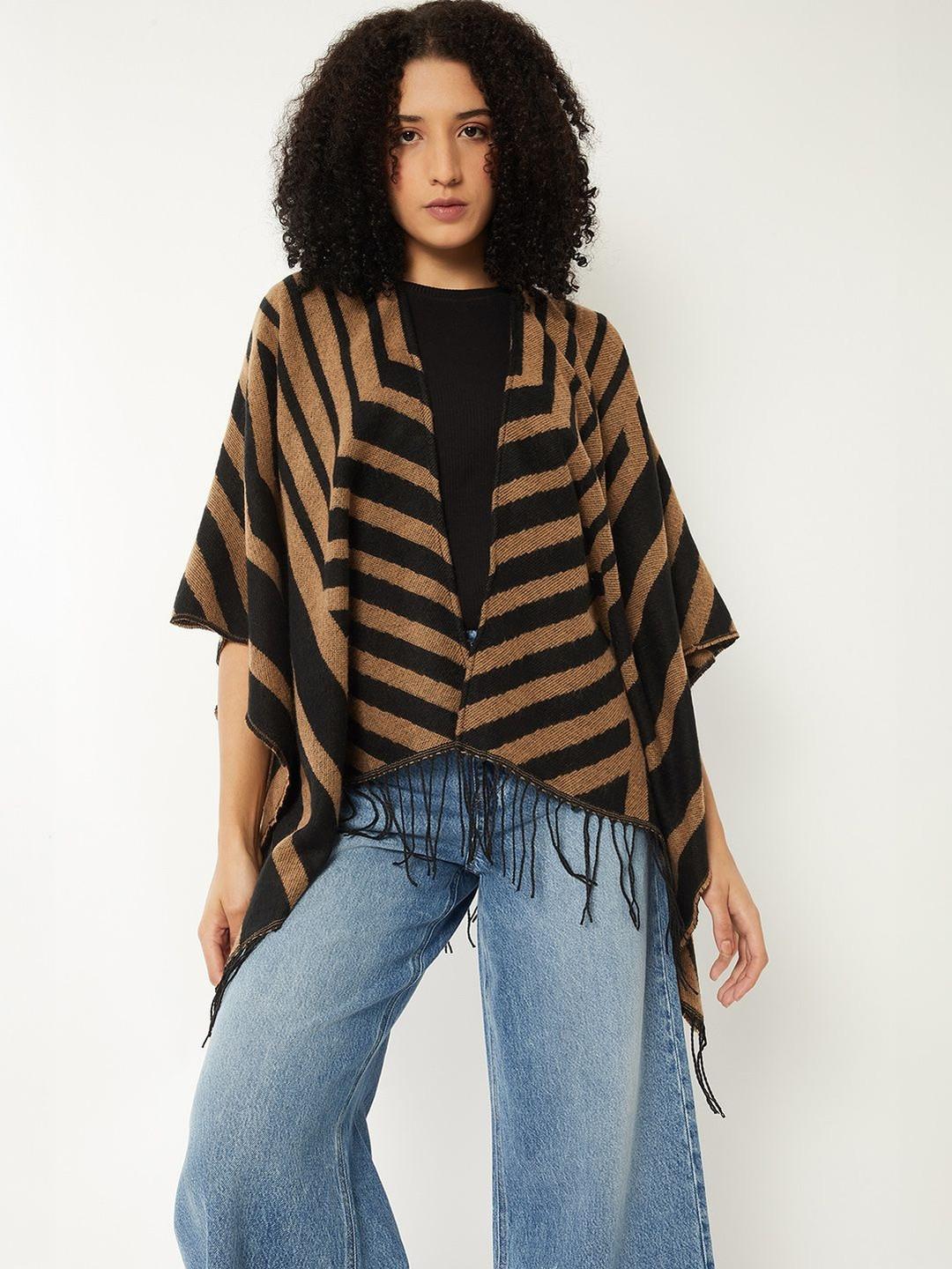 max Women Striped Shawl