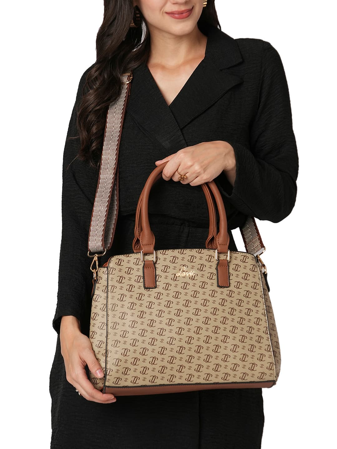 Lavie Women's Mono Tyra Medium Satchel Handbag