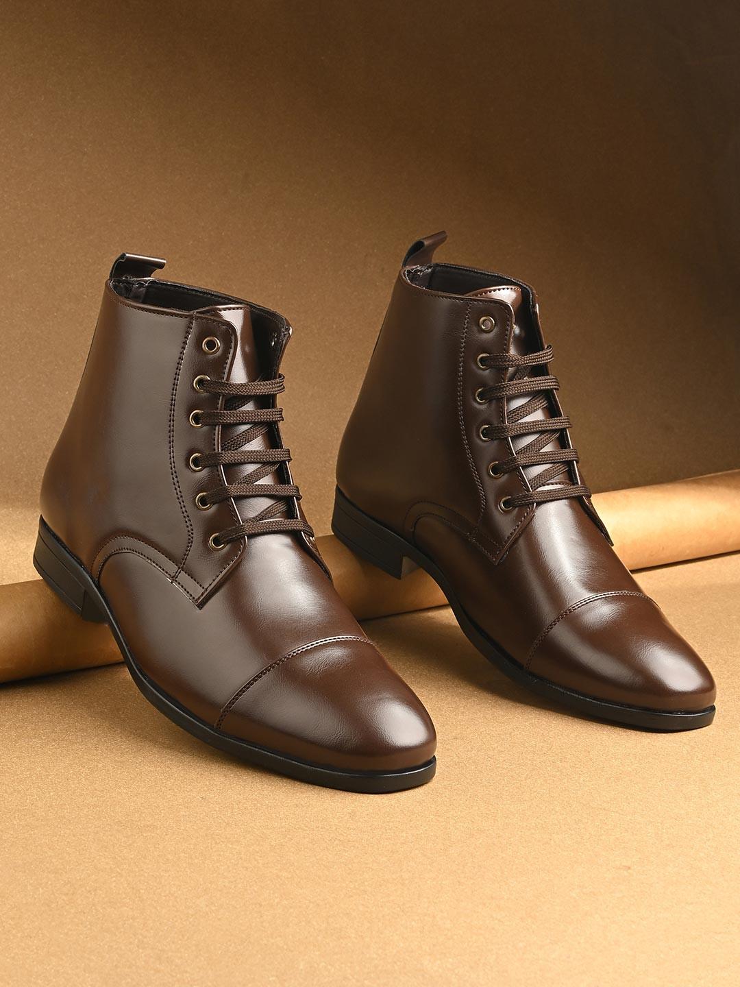 The Roadster Lifestyle Co Men Block-Heeled Regular Boots