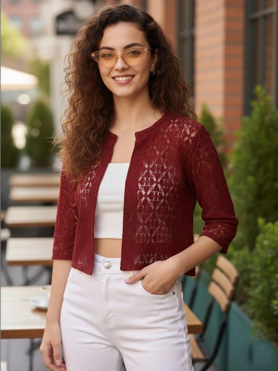 UnaOne Women Crop Shrug