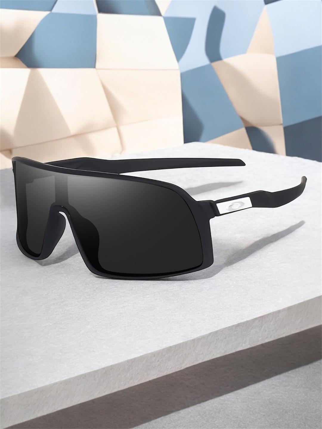 IFLASH Unisex Black Lens & Black Sports Sunglasses with