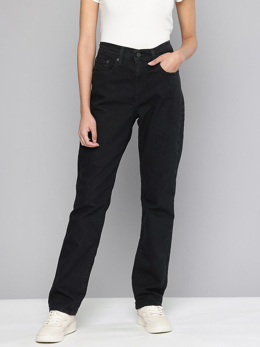 Levis Women's 725 Black Bootcut Fit High Rise Jeans