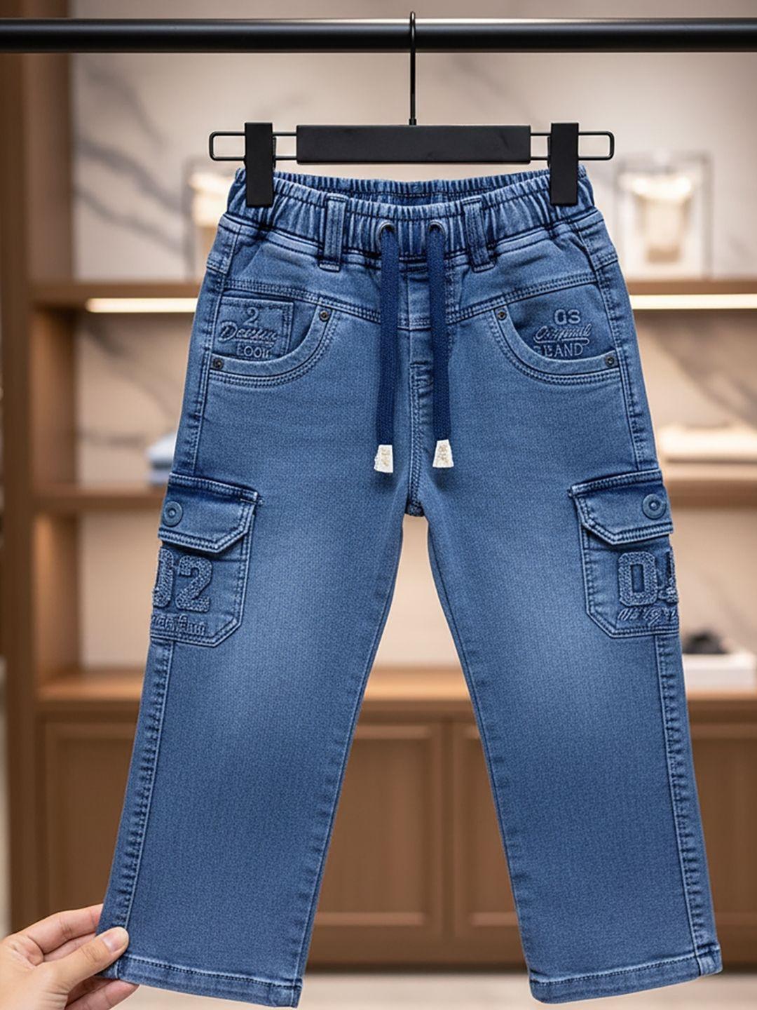 JFR Boys Straight Fit Low-Rise Light Fade Jeans