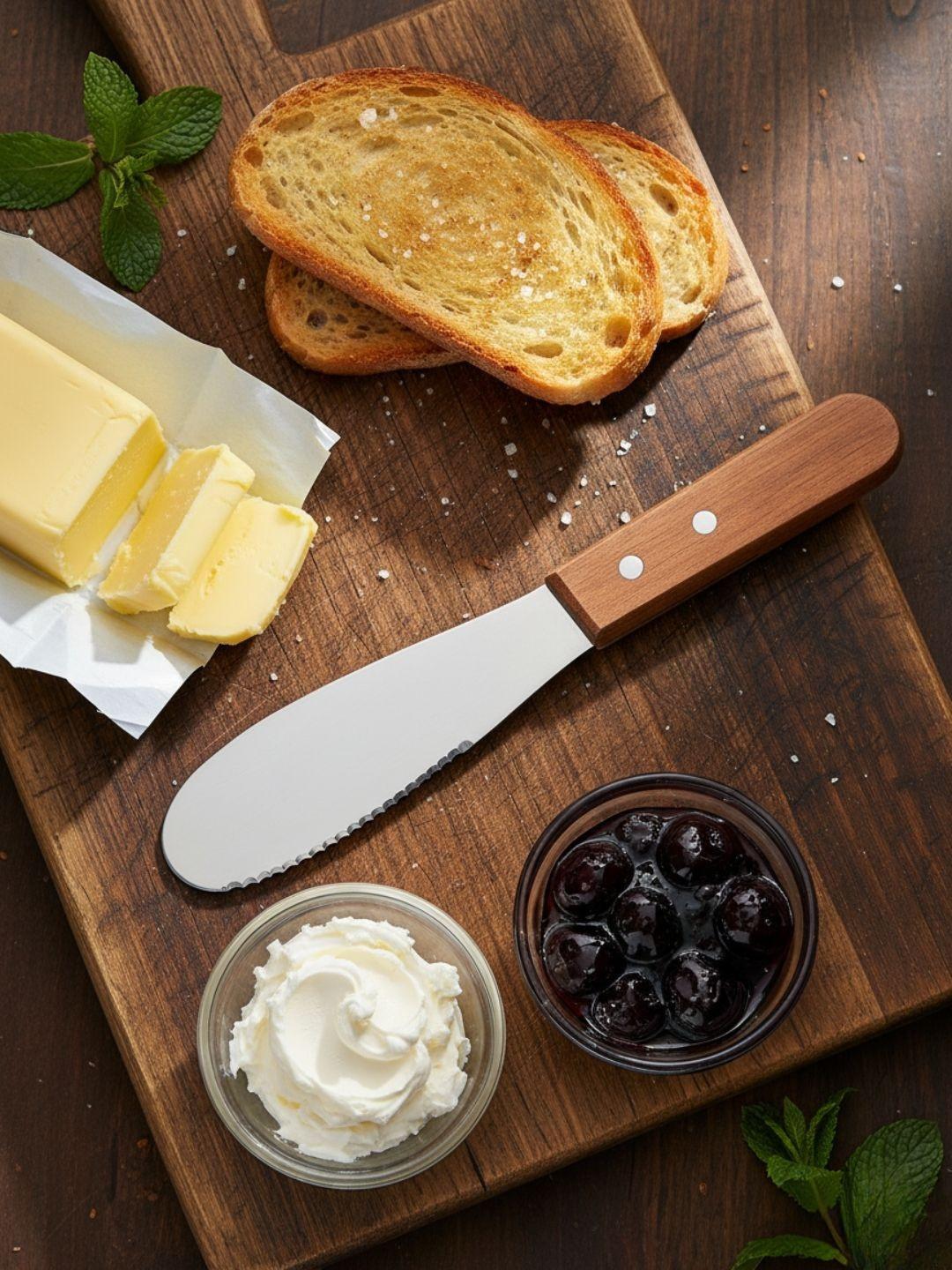 Baskety Silver-Toned Stainless Steel Knife