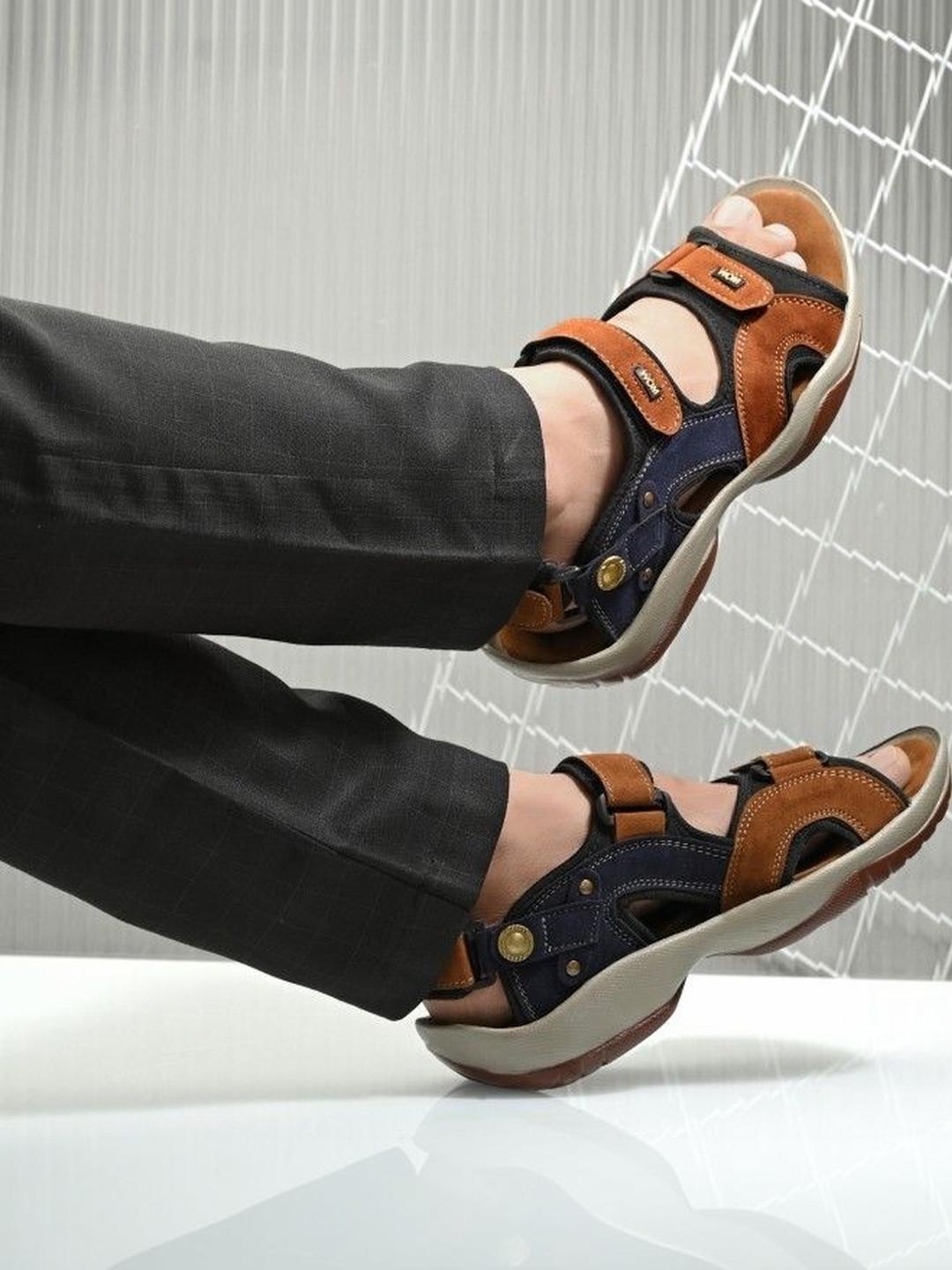 The Roadster Lifestyle Co Men Velcro Sports Sandals