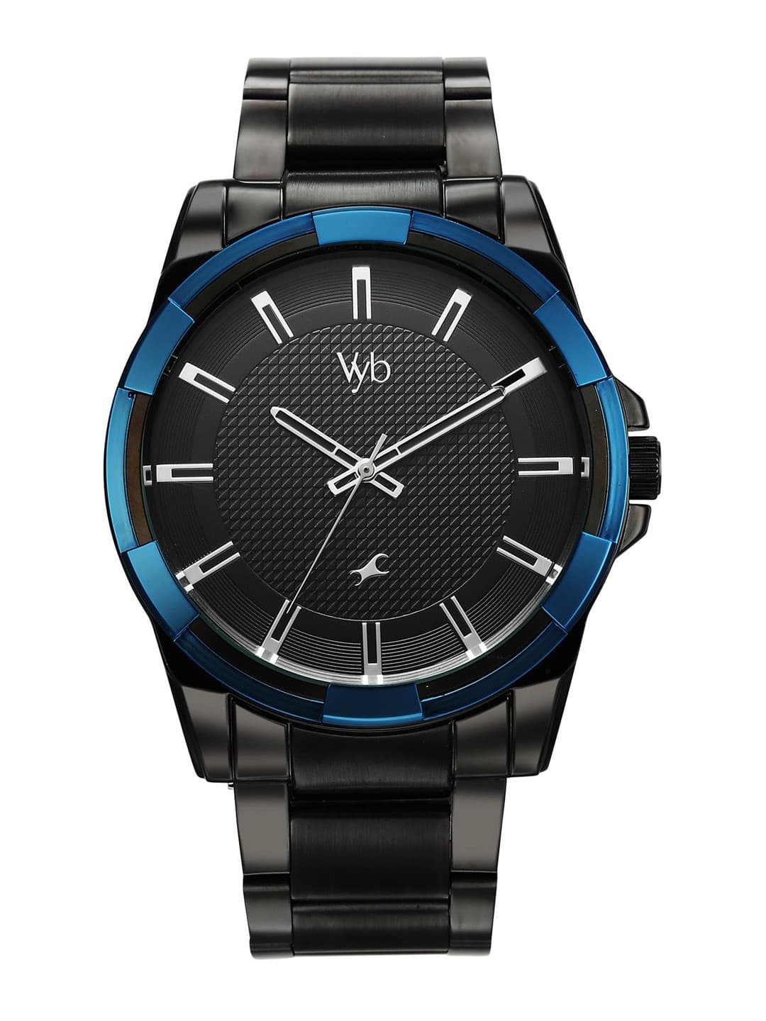 Fastrack Men Vyb Horizon Quartz Analog Black Dial Watch - FV30049KM01
