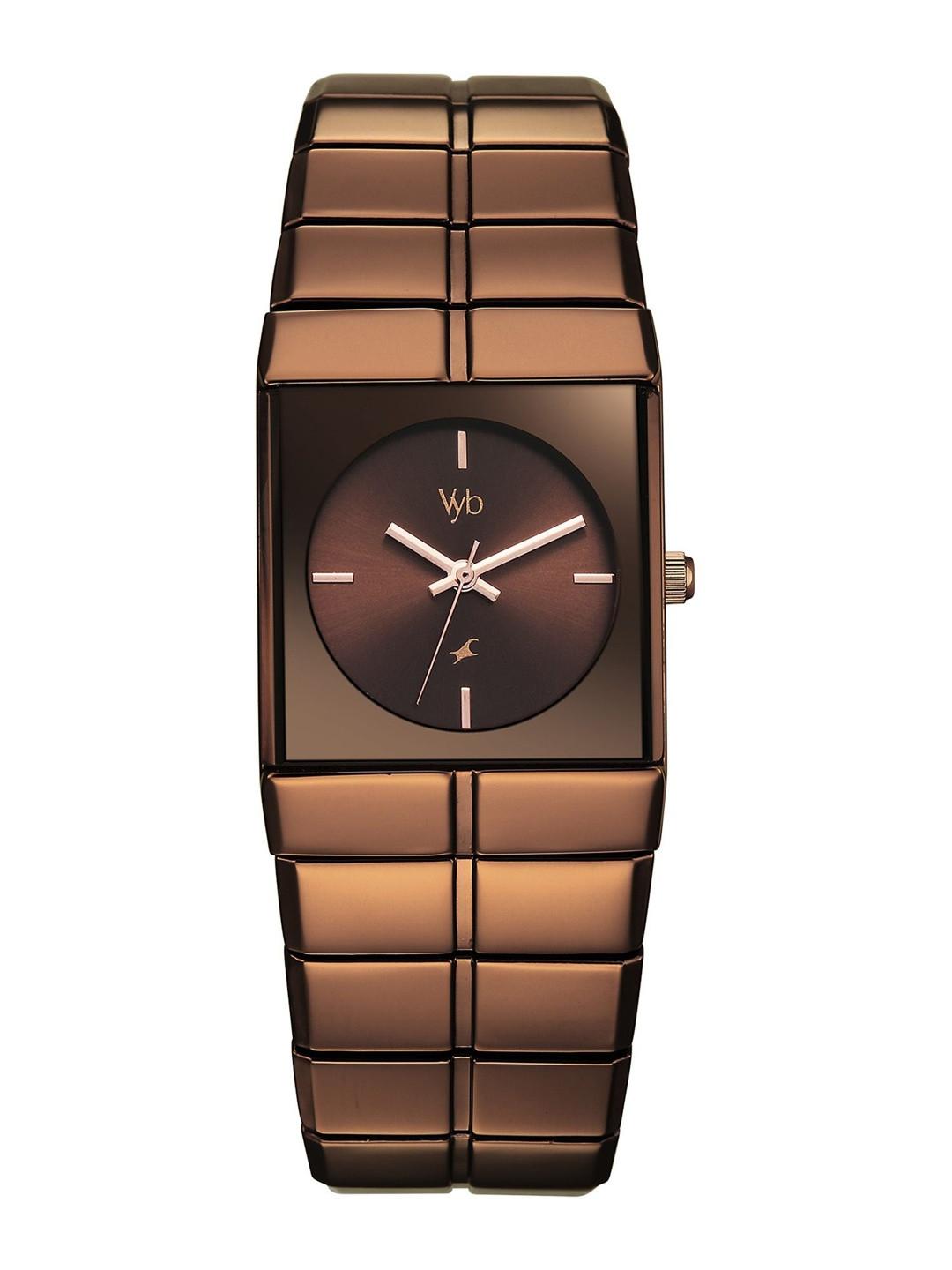 Fastrack Men Vyb Nova Quartz Analog Brown Dial Watch - FV30044QM01W