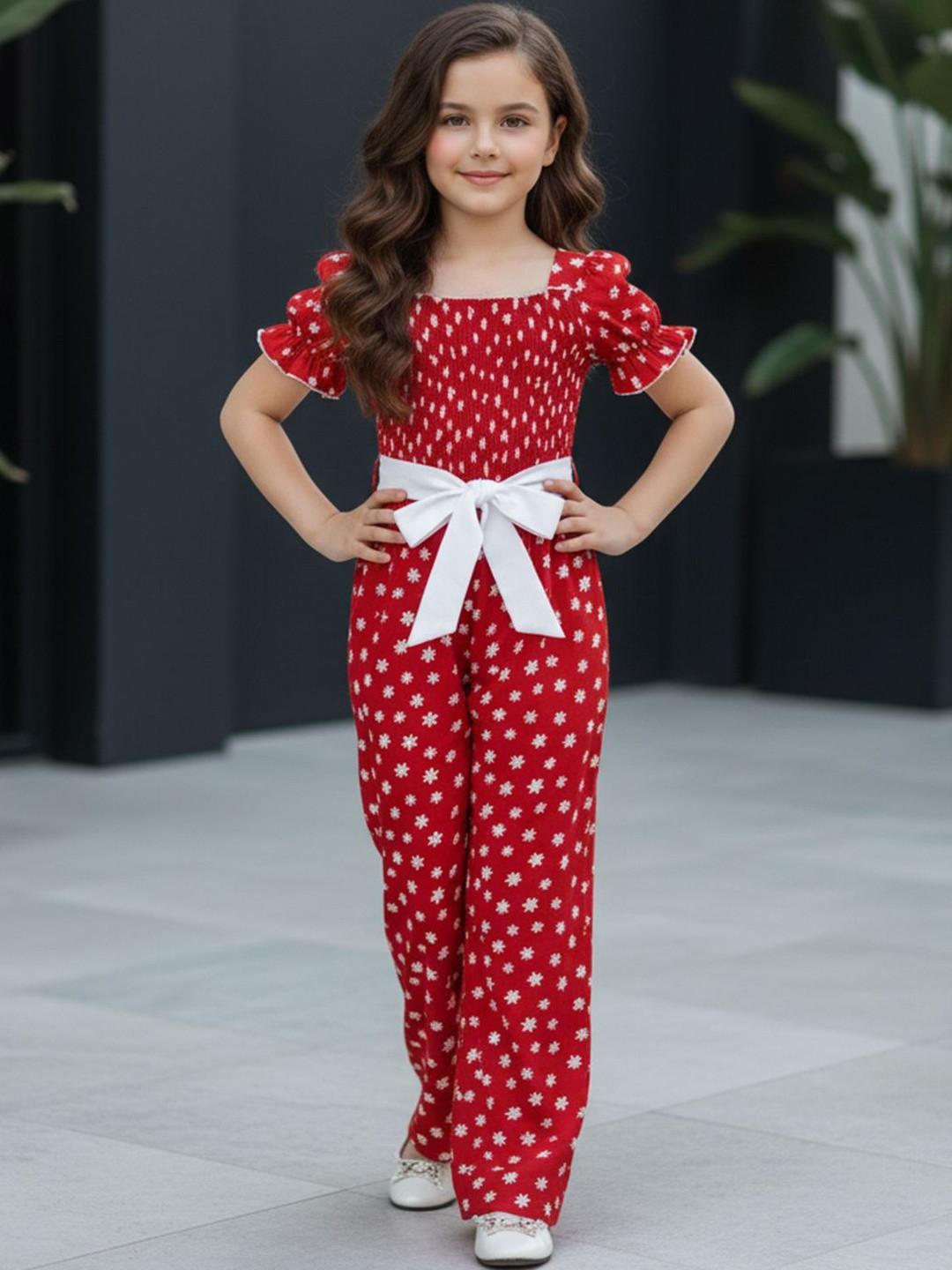 Cutiekins Girls Printed Basic Jumpsuit