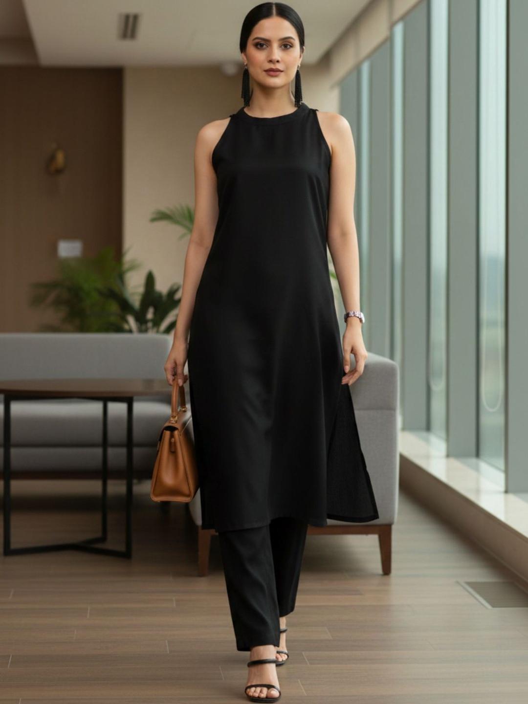 Varanga Women Halter Neck Kurta