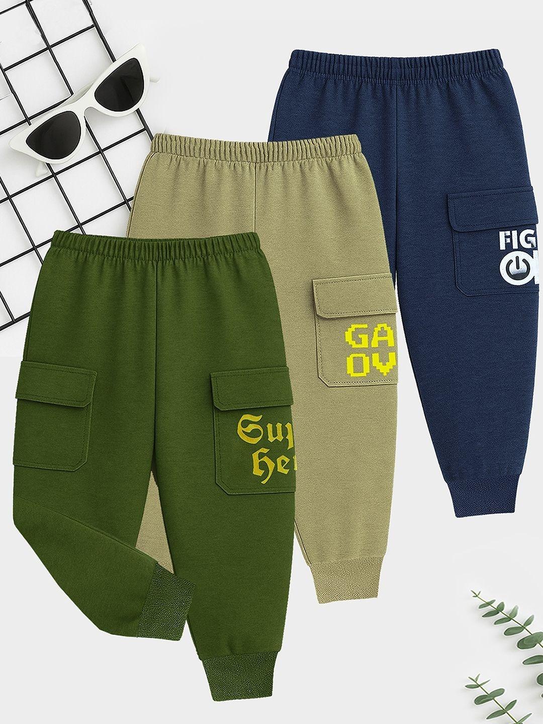 YK Boys Pack of 3 Cargo Joggers