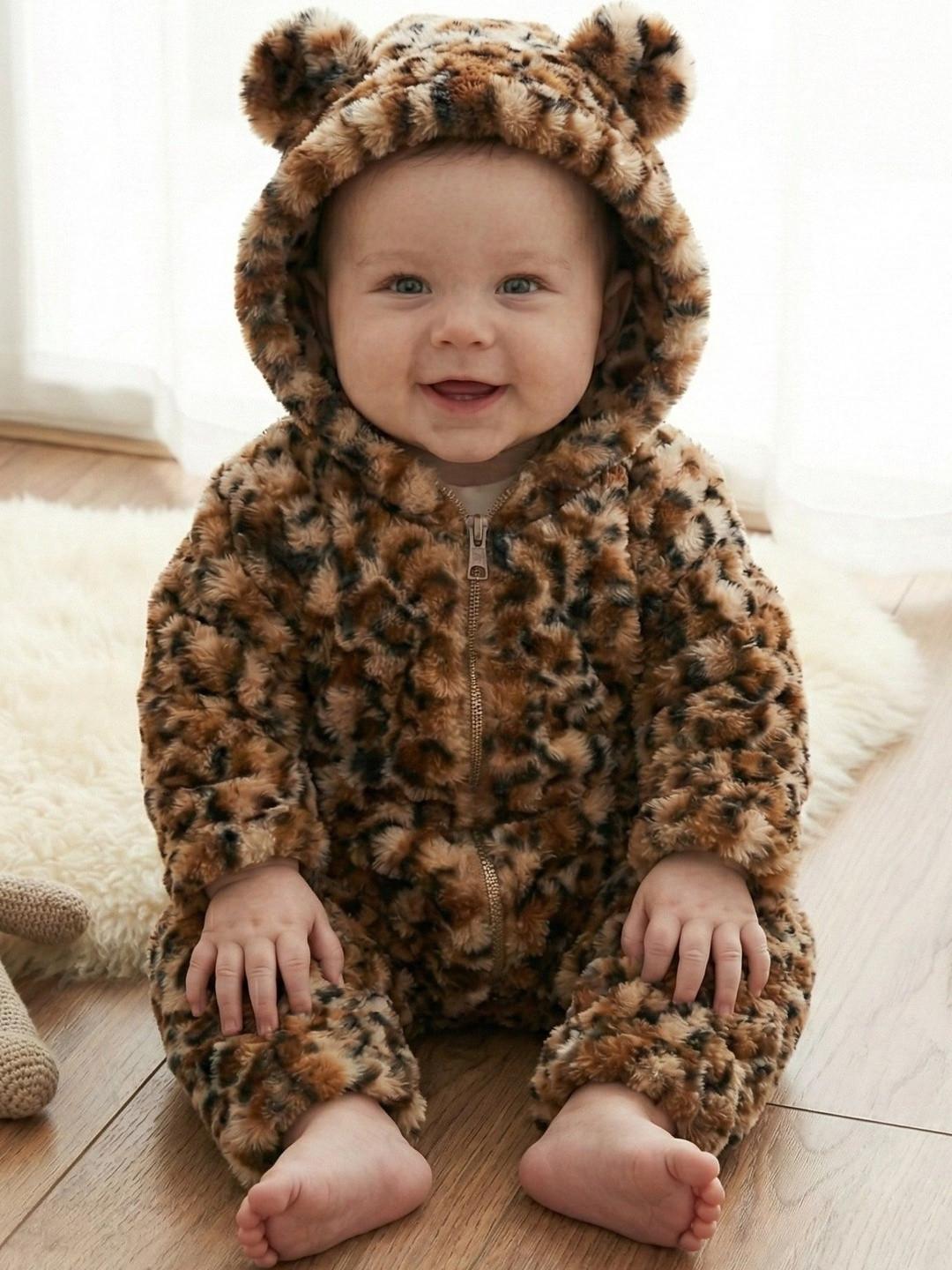 BabyZone Unisex Animal Print Romper