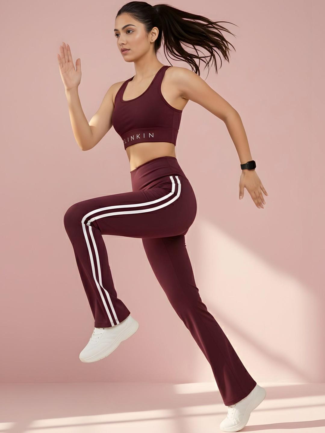 Blinkin High-Rise Flared Ankle-Length Tights
