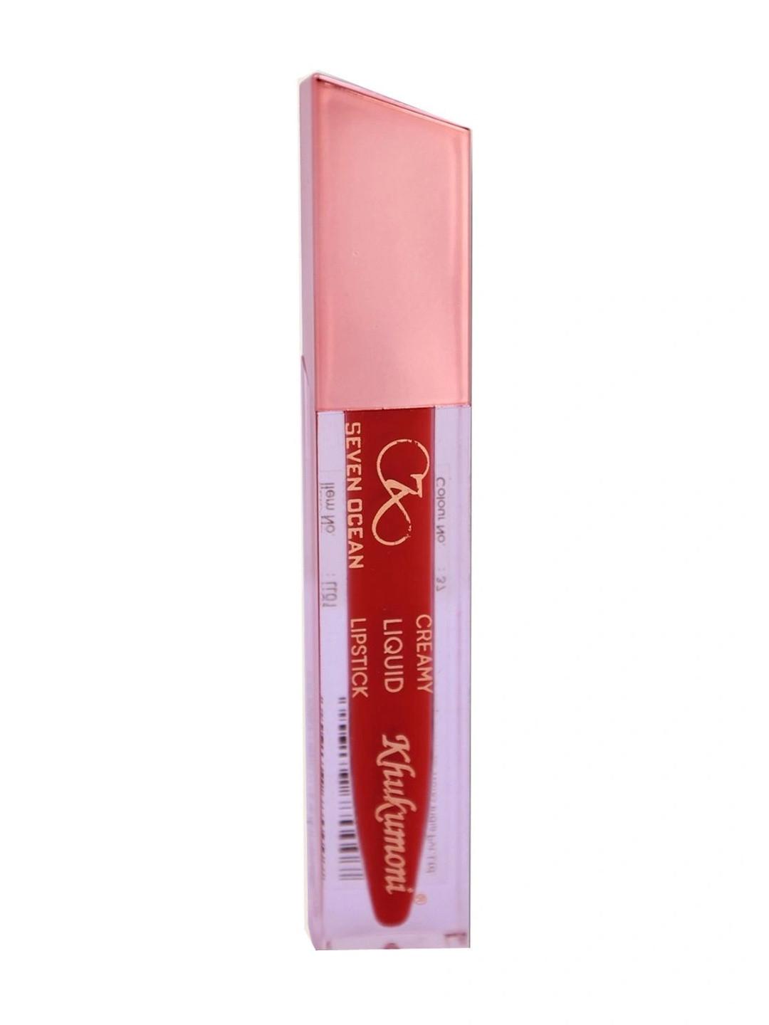 Khukumoni Long Lasting Matte Finish Liquid Lipstick - 5 ml - Red
