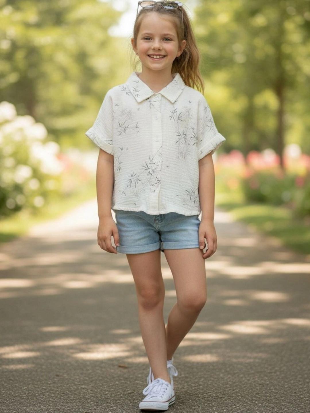 V-Mart Tropical Print Tropical Cotton Top