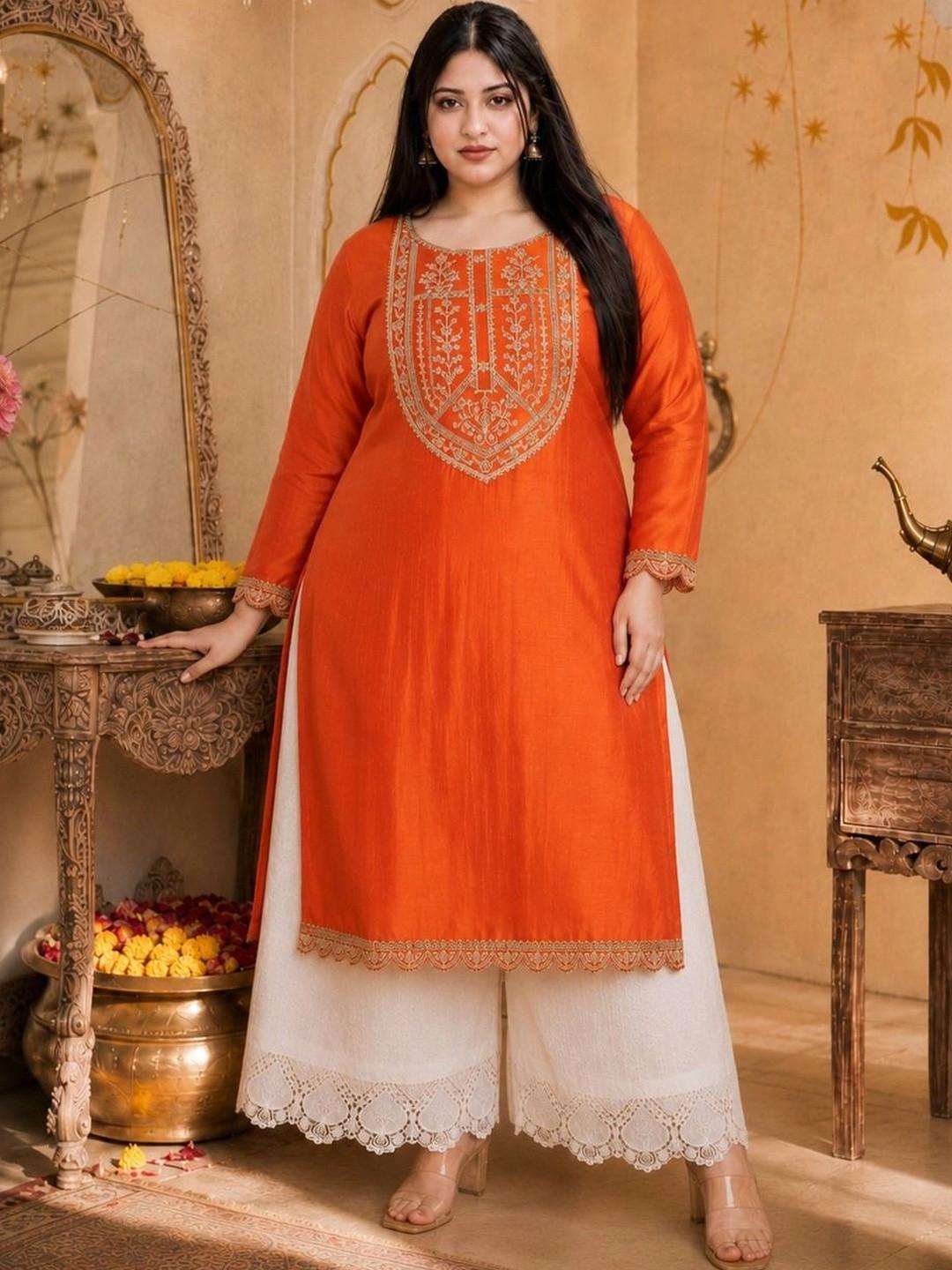 rarethread Women Embellished Thread Work Kurta
