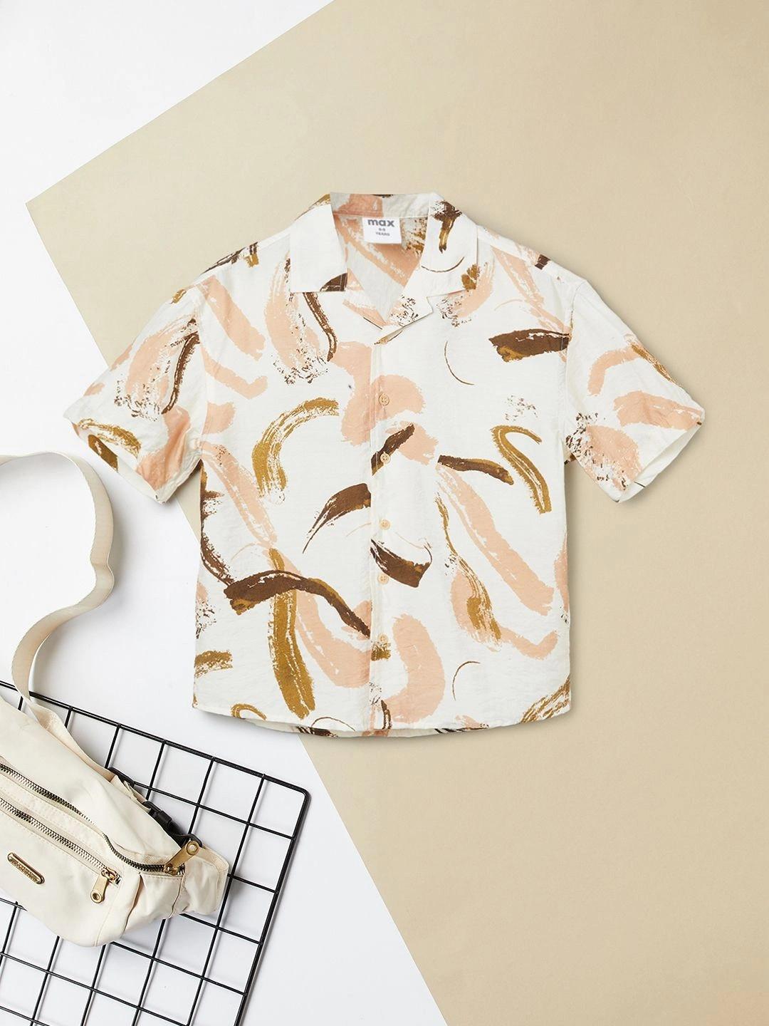 max Boys Printed Casual Shirt