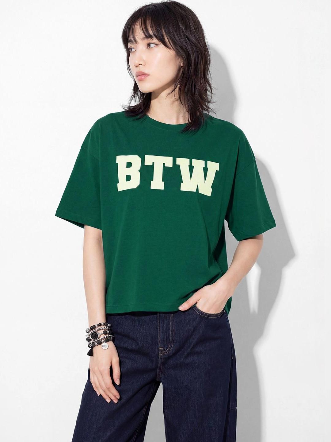 Max Women Printed Boxy Fit T-shirt