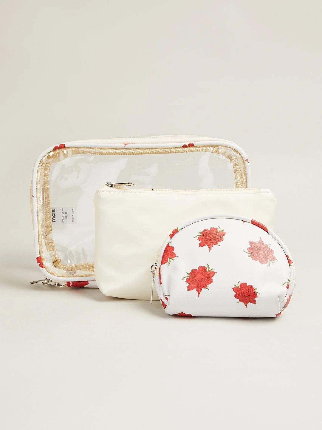 max Set of 3 Other Prints Compact Vanity Bag Travel Accessory